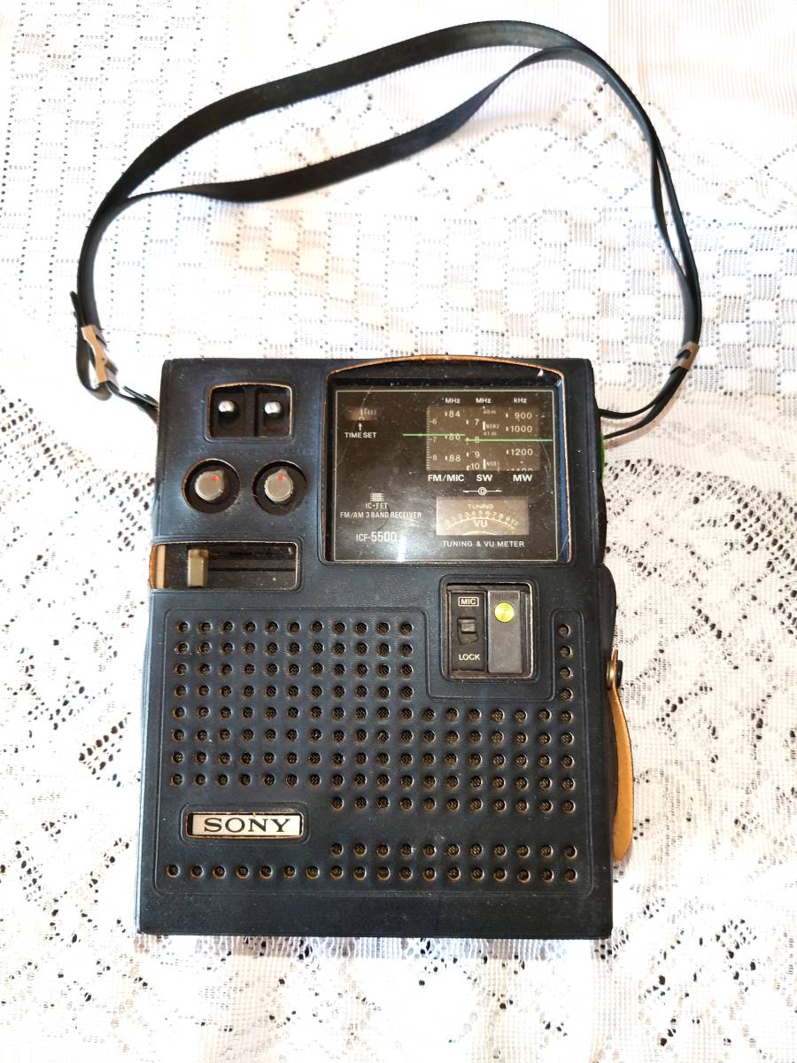 SONY ICF-5500 レトロラジオ ジャンク品