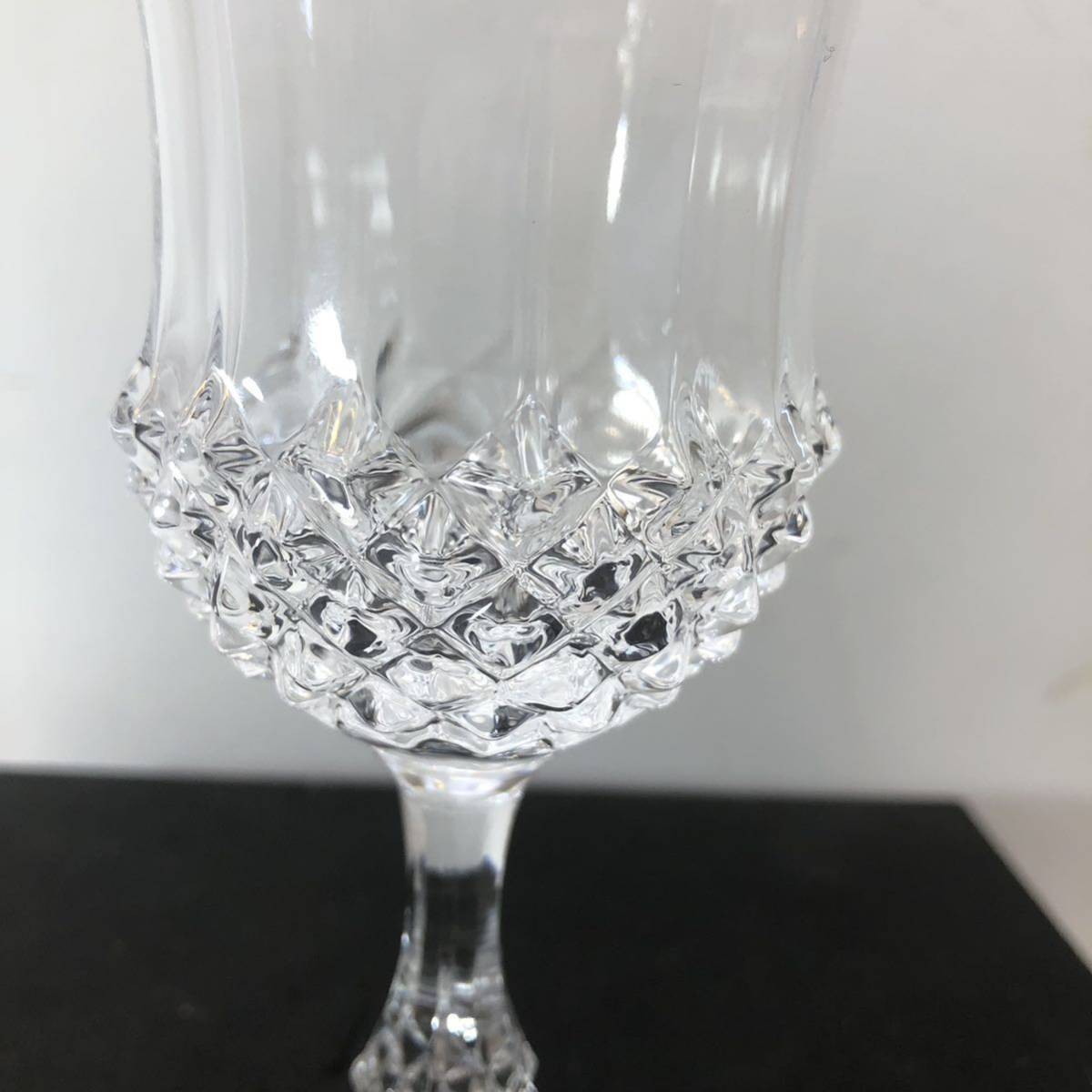 クリスタルダルク cristal d''arques クリスタルグラス クリスタルガラス ワイングラス ペア KAMEIGRASS フランス製 洋食器 未使用箱付_画像4