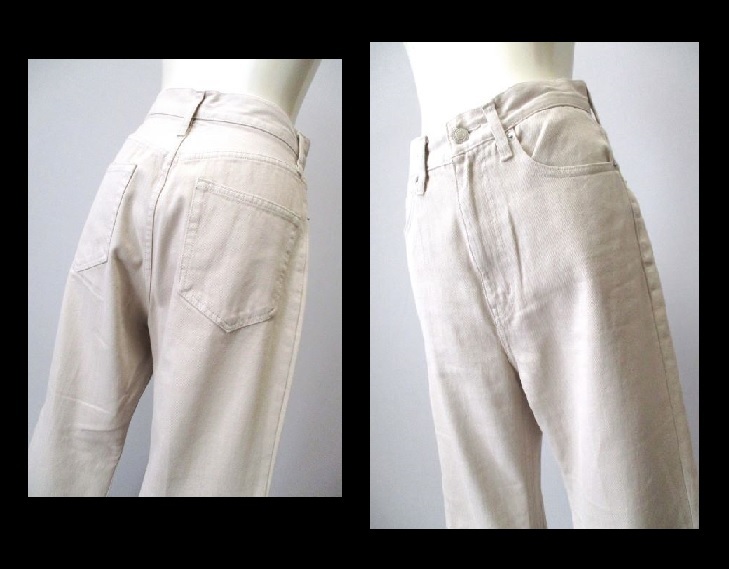 [009-52]LOWRYSFARM Lowrys Farm * beige cotton pants /M size 