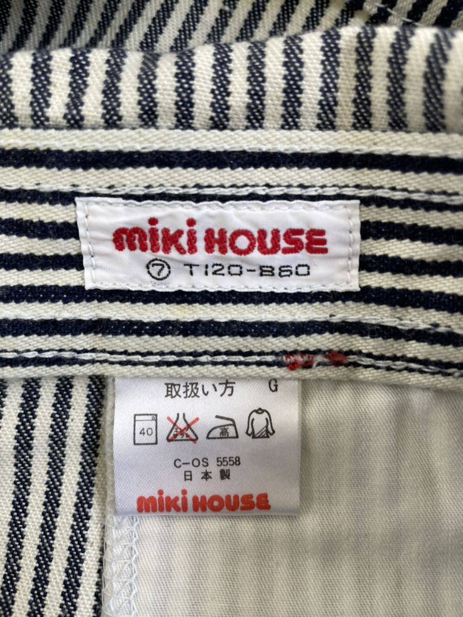  с биркой miki House Old Miki House Hickory Denim комбинезон комбинезон Kids ребенок одежда T120 - B60