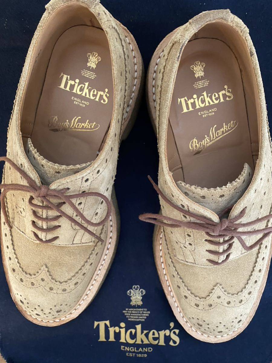 ボーイズマーケット 別注 トリッカーズ size 5 1/2 5.5 Boysmarket Tricker's BOURTON