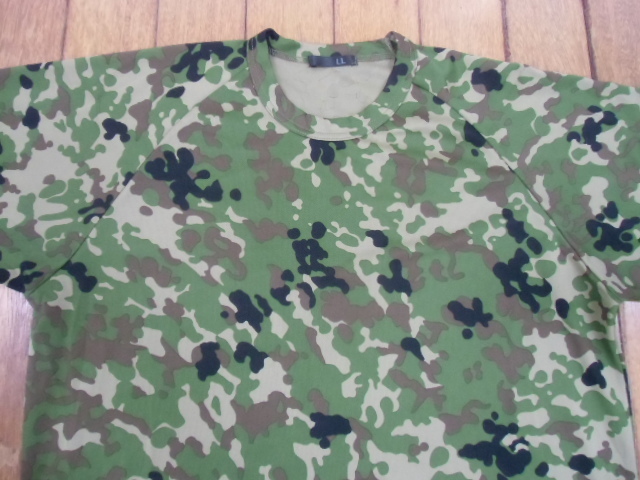 J-5 ミリタリー サバゲー コンバット トレーニングシャツ 自衛隊 迷彩 カモフラ アンダー Tシャツ LLサイズ 送料198円_画像2