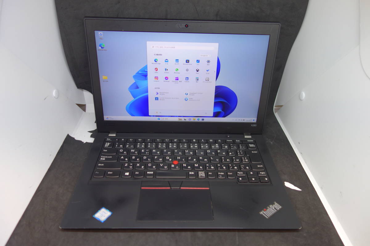 （594）Lenovo ThinkPad X280 20KE-S4BT0H Core i5 8350U 1.70GHz/8GB/256GB 12.5インチ ソフト400本バンドル