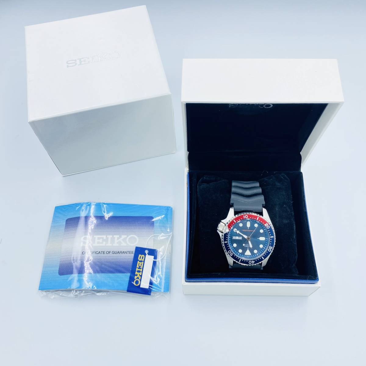 SEIKO セイコー　7S26-0020 ステンレススチール ダイバーズ 200M 紺文字盤 メンズ腕時計