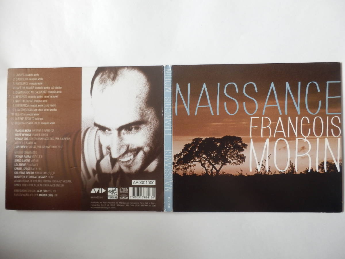 CD/ Brazil : Latin Jazz - drum - franc sowa.mo Ran /Francois Morin- Naissance/Ivan Lins:Lua Soberana/Tatiana Parra/Andre Mehmari