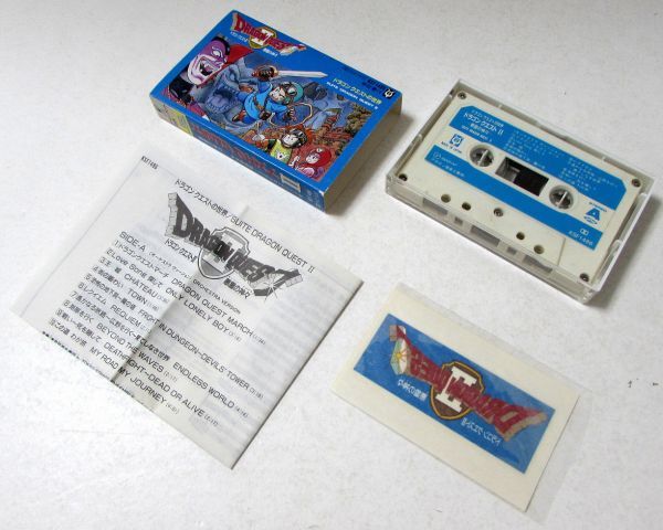  cassette tape Dragon Quest 2 bad .. god . all bending . surface Logo iron print attaching KSF 1486 gong keP345