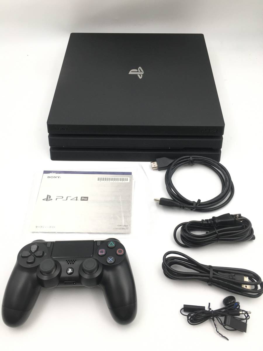 極美品 完品】 PlayStation4 Pro ジェット・ブラック 1TB (CUH