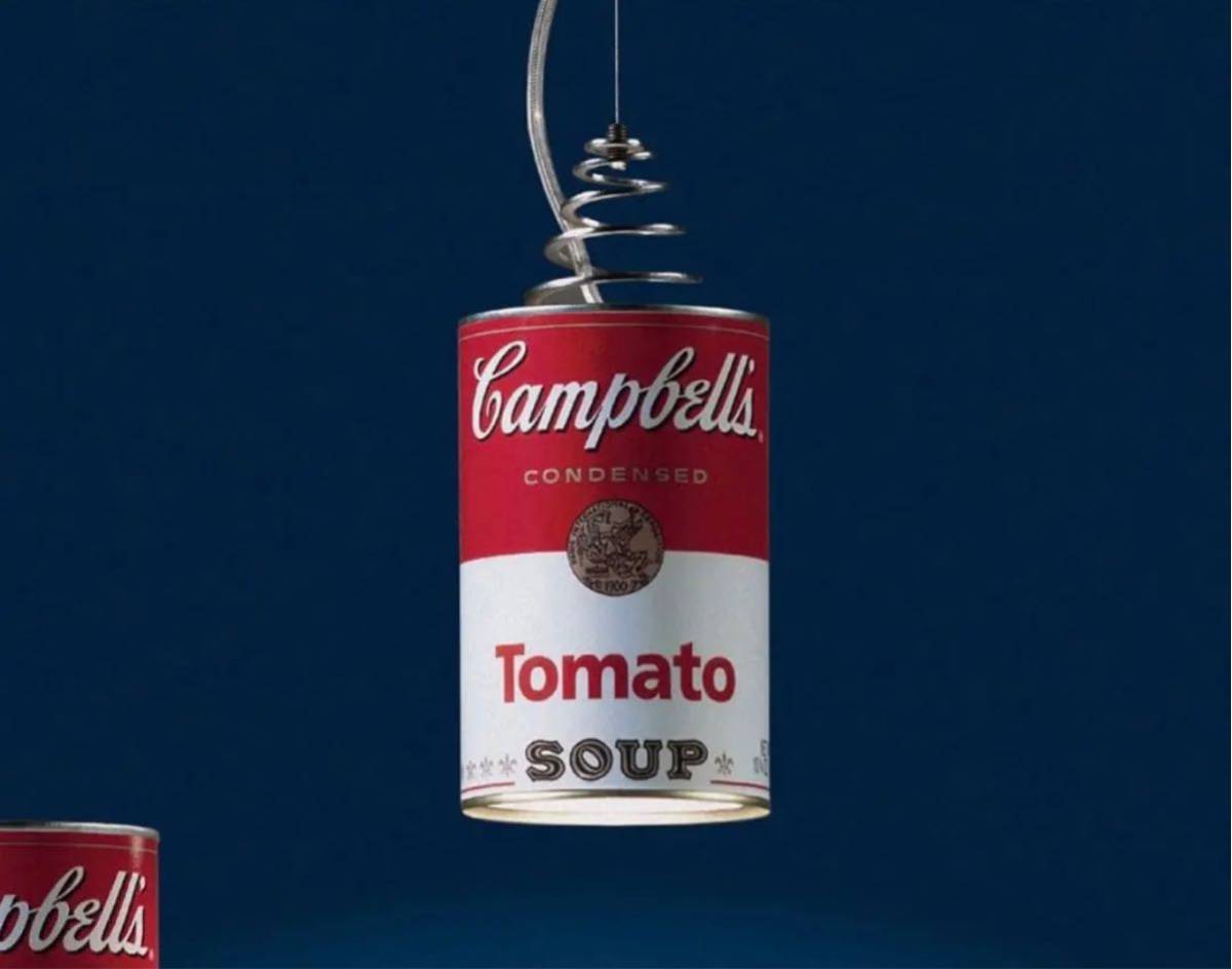 新品インゴマウラーカンドライトキャンベルスープ缶アンディウォーホル