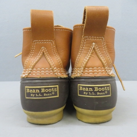 YSS3848★L.L.Bean/エルエルビーン Bean Boots ビーンブーツ ガムシューズ 5ホール 約27cm 茶★A_画像4