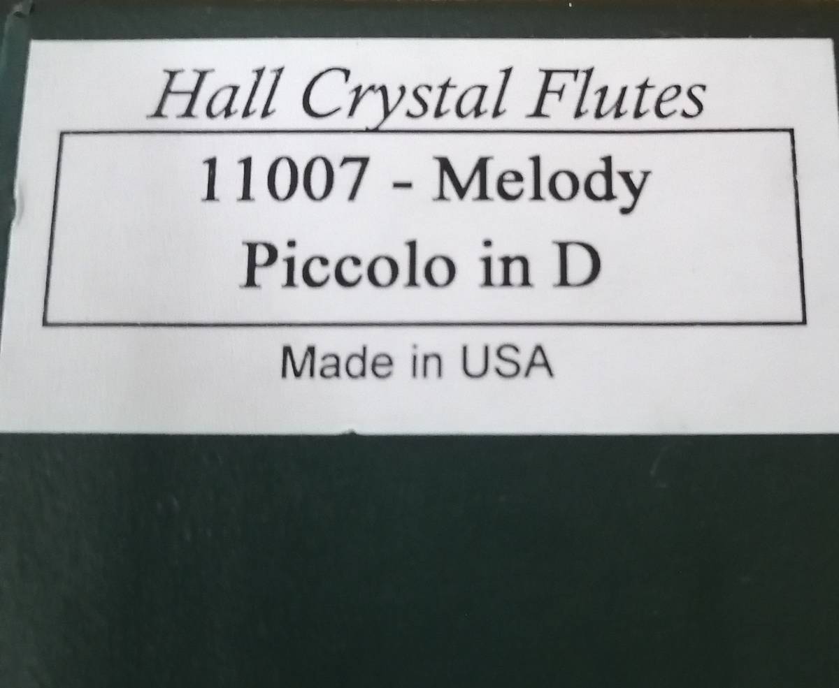 HALL CRYSTAL пикколо Piccolo D Melody crystal флейта 11007