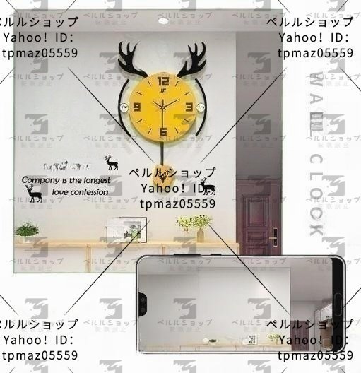 馴鹿 ヨーロッパ風 壁掛け時計 デザイン インテリア 壁飾り おしゃれ_画像6