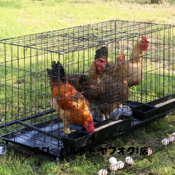  new arrival * extra-large folding chicken small shop automatic eg roll cage, hood bowl, tray, aquarium attaching chi gold cage breeding cage 120*50*65cm chicken small shop D81
