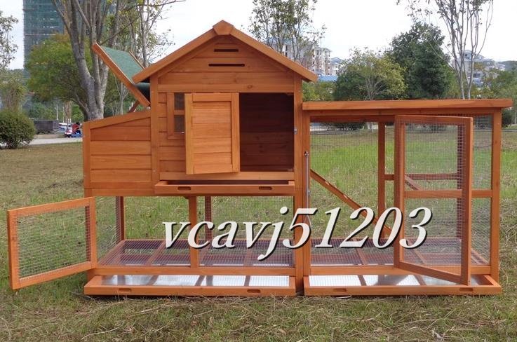 * beautiful goods * large chicken small shop . is to small shop pet holiday house house wooden gorgeous rainproof . corrosion rabbit bird cage outdoors .. breeding garden cleaning easy to do 