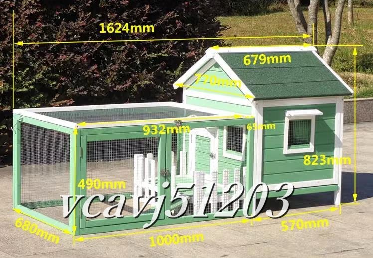 * beautiful goods * high quality * chicken small shop . dog cat small shop wooden pet holiday house rainproof . corrosion gorgeous house rabbit chicken small shop breeding outdoors .. garden gray 