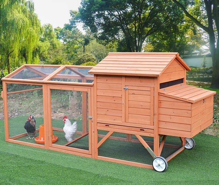 * high quality * large chicken small shop . is to small shop wooden pet holiday house house rainproof . corrosion rabbit breeding outdoors .. garden for cleaning easy to do with casters .