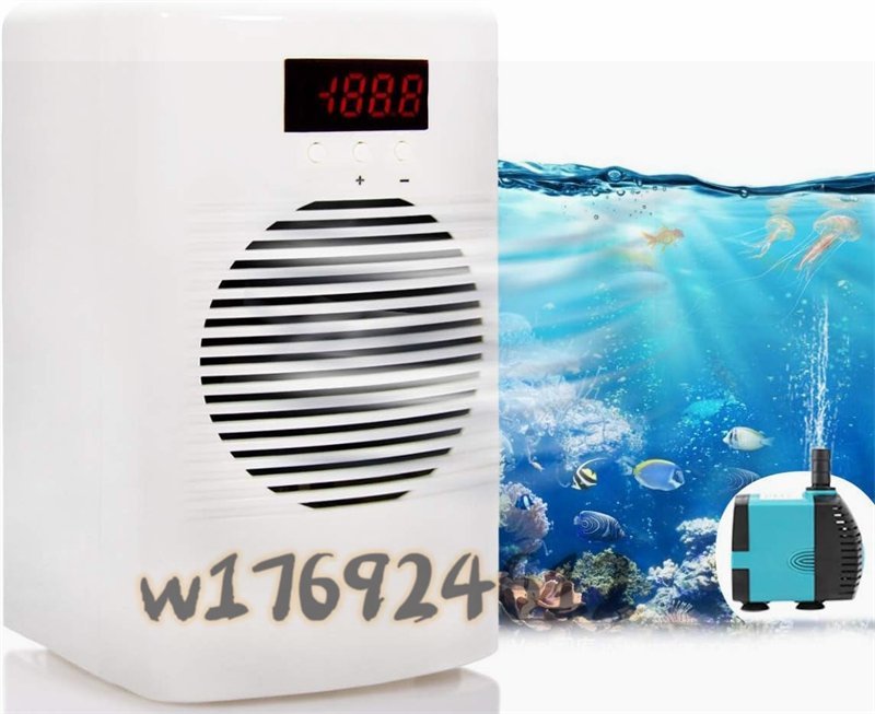 ウォーターチラー 冷却・加温機能 10-40℃調整 デジタル 恒温 20L 110V ポンプ付き 水族館/魚タンク/魚 クラゲ匹 サンゴなどの水産養殖用_画像1