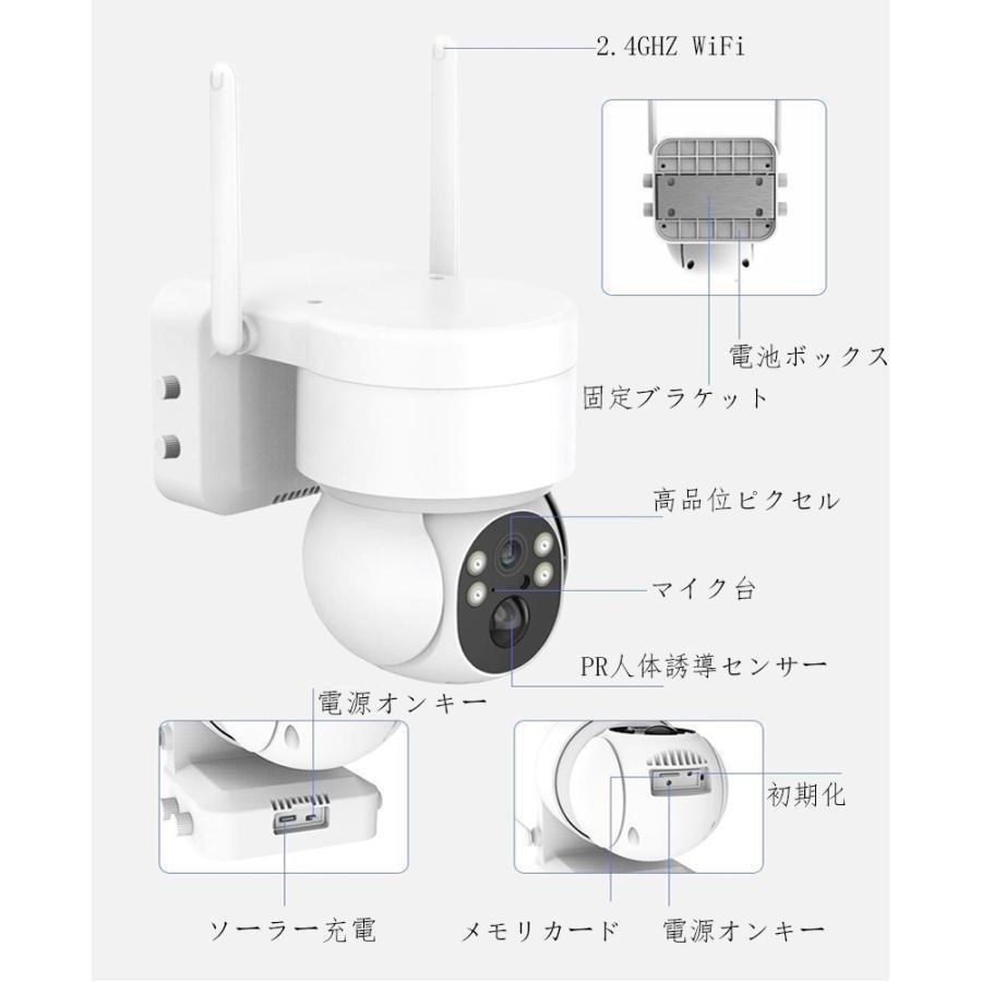 割引発見 屋外 防犯カメラ ソーラー 監視カメラAI人感検知自動追跡夜間