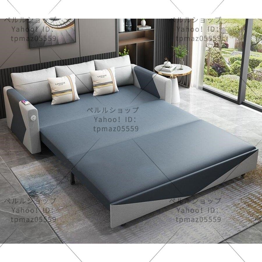 折り畳み式ソファベッド ベッド スポンジ/ラテックス/ココナッツパームクッション 1.7M-スポンジ+ココナッツパームパッド(収納機能付き)_画像5