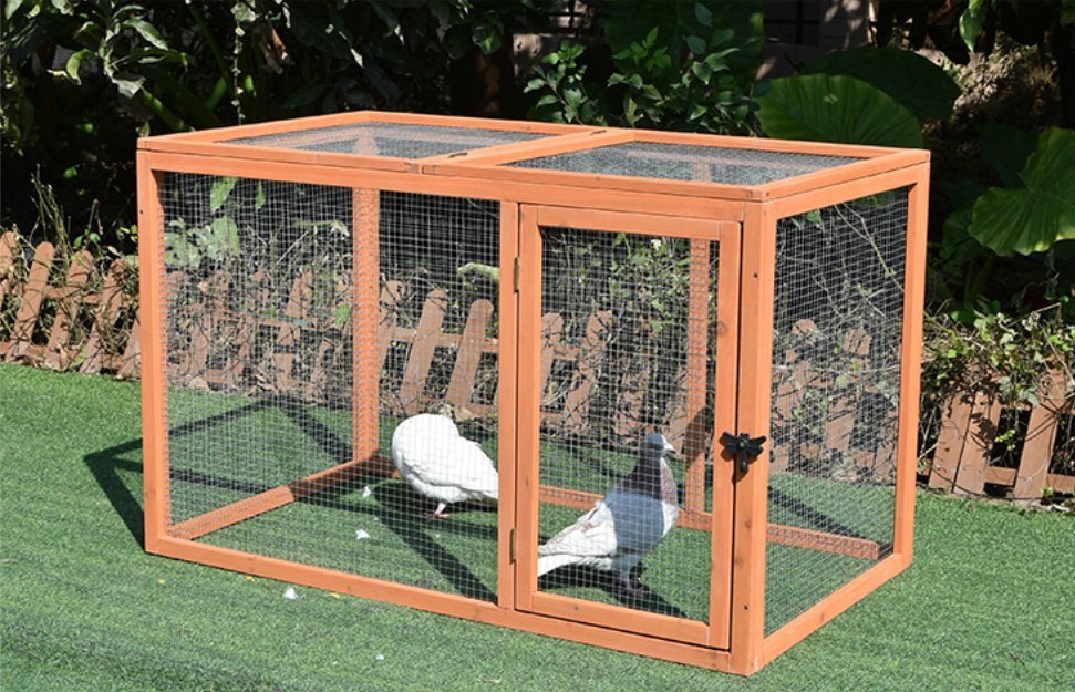 ◆新品◆高品質◆木製 ウサギ ニワトリ小屋 飼育 アヒル 鳥かご 犬屋 猫ペット あひる小屋 オウム 養殖 室内外 逃げ出防止_画像1