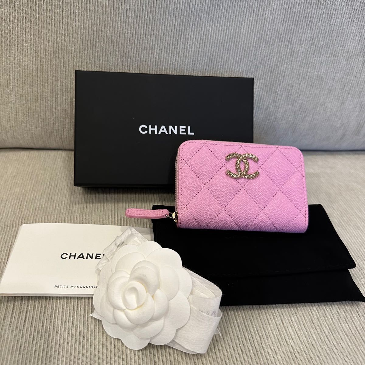 CHANEL シャネル ジップコインパース コインケース ミニ財布 バイ