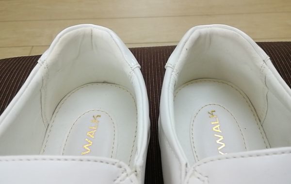 B goods slip-on shoes deck shoes white 26.0cm casual shoes sneakers Town shoes men's aw_21109