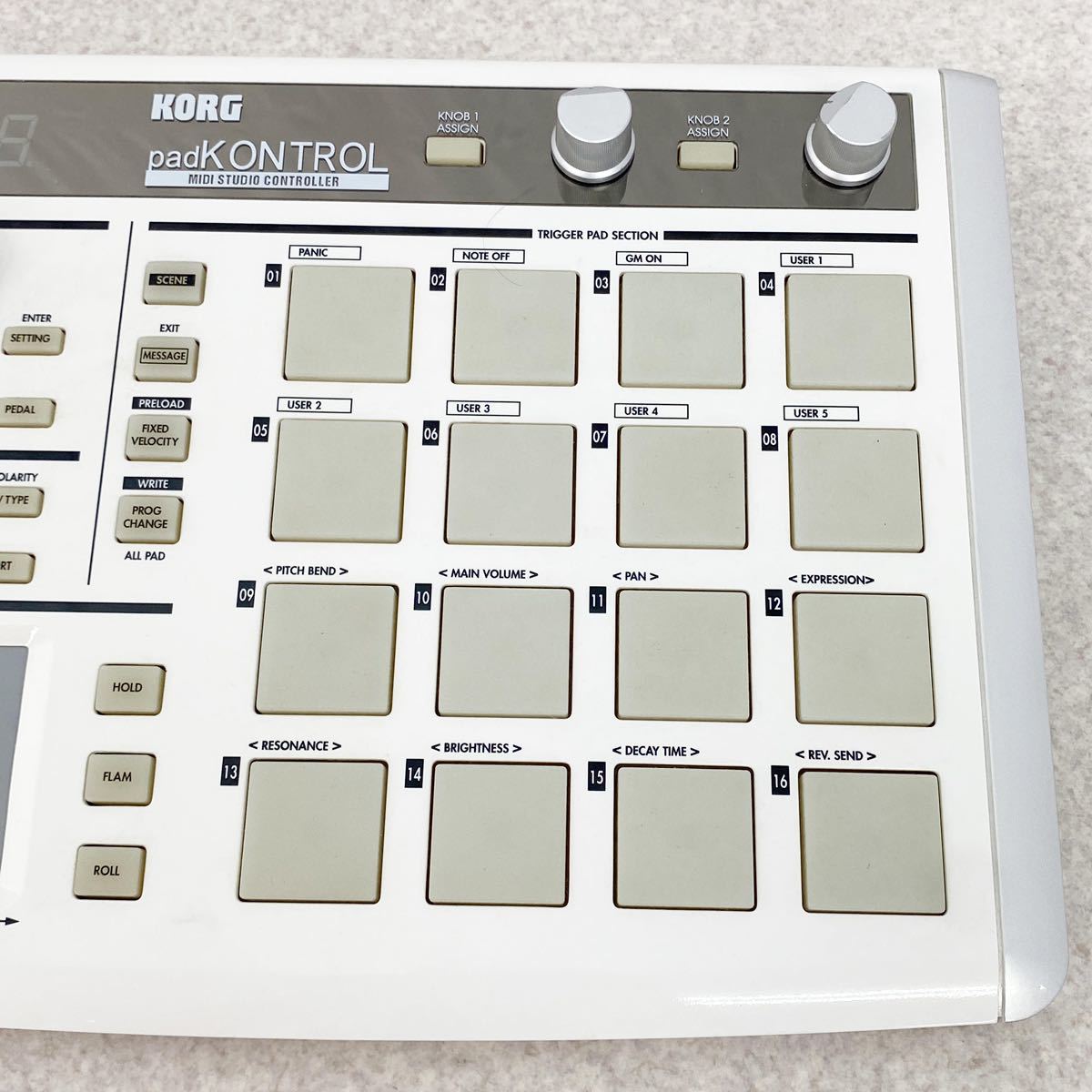 【美品】KORG KPC-1WHITE padCONTROL アダプター付_画像3