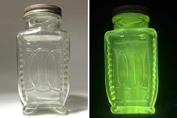 蔵出し//戦前 和硝子 ウランガラス ガラス瓶 エンボス瓶 硝子瓶 空瓶