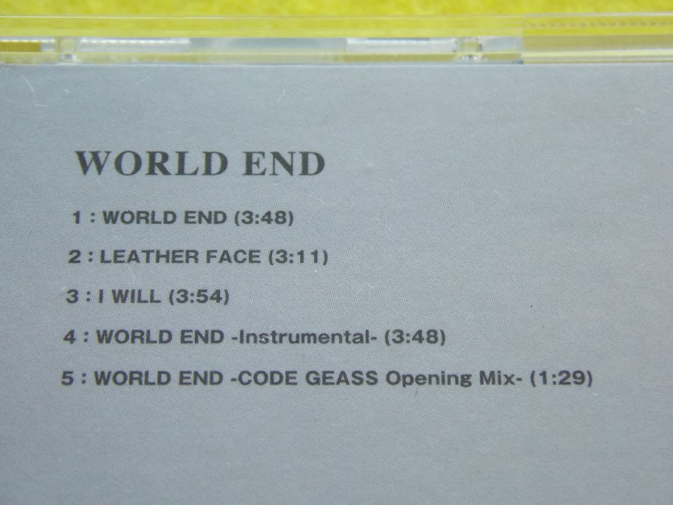CD／FLOW／WORLD END／初回仕様盤／フロウ／ワールド・エンド／管1708_画像6