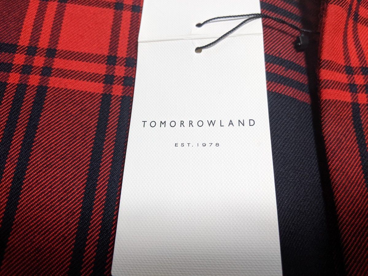 トゥモローランド テーラード ジャケット  シャツ  赤  チェック  ロンドン  新品未使用タグ付き