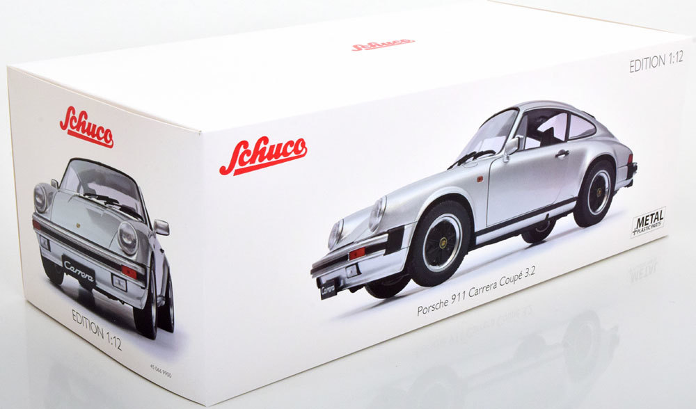 Schuco 1/12 Porsche 911 Carrera 3.2 Coupe silver Porsche Bick scale Schuco 