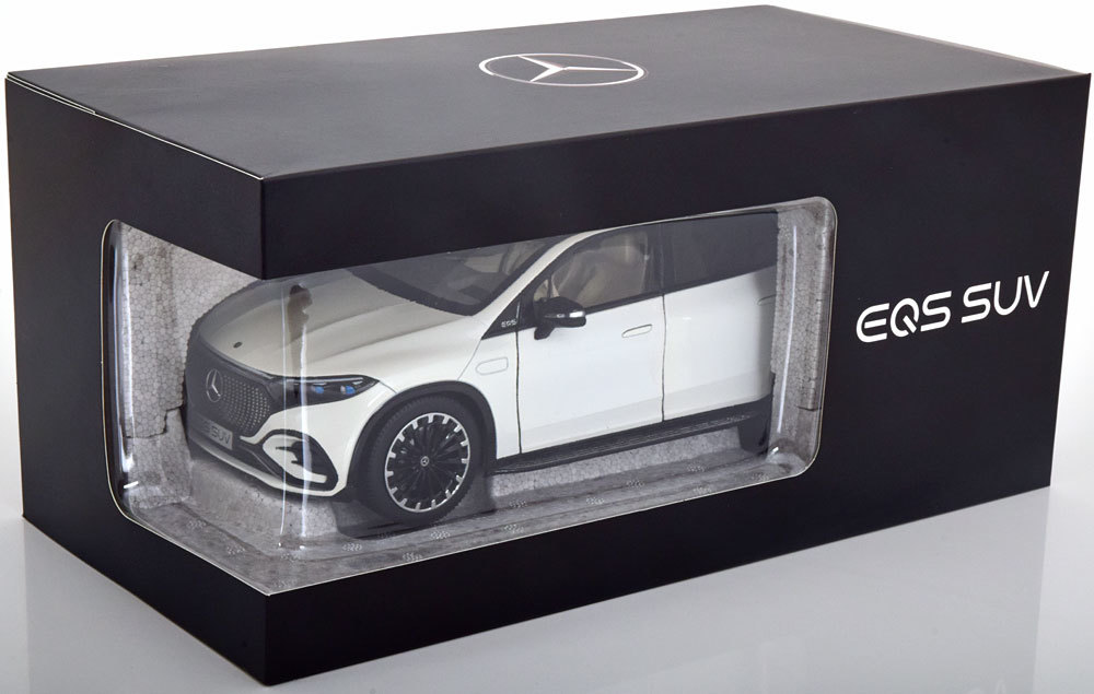 NZG 1/18 Mercedes Benz EQS SUV X296 2022 Diamond white　メルセデス　ベンツ　ディーラー限定品_画像6