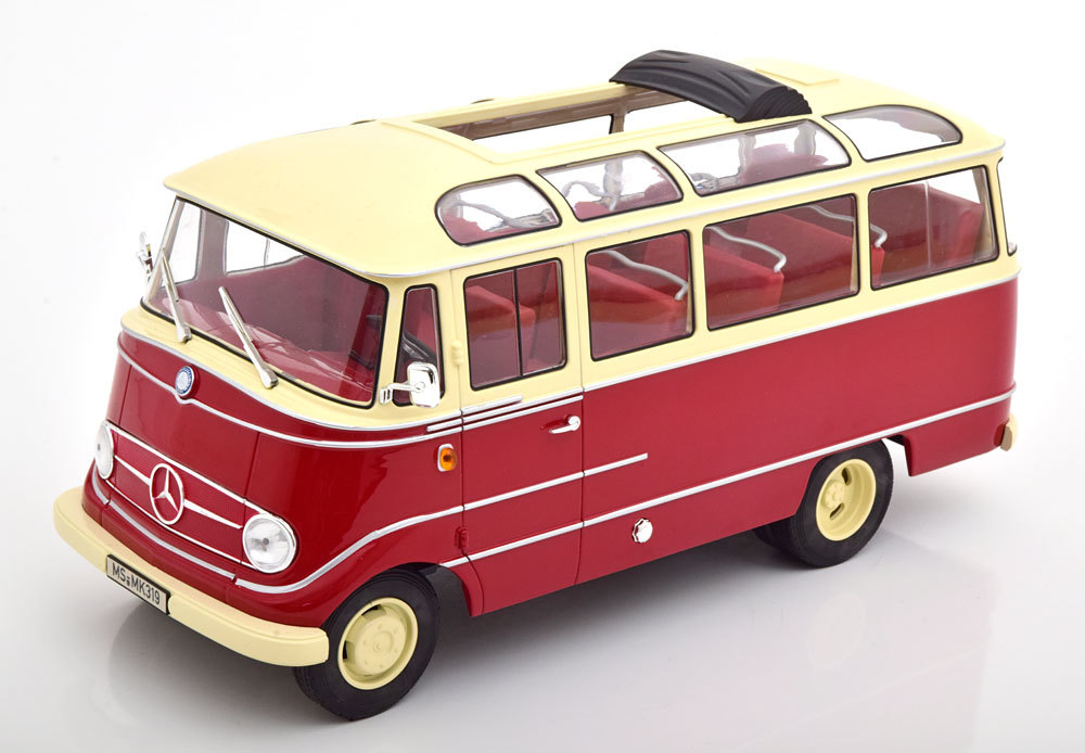 2022新作モデル norev 1/18 Mercedes O319 bus 1960 red creme