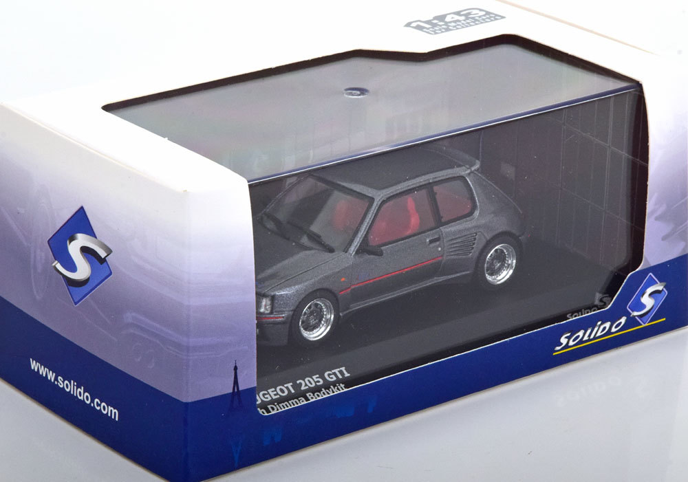 solido 1/43 Peugeot 205 GTI with Dimma Bodykit　グレー　プジョー_画像3