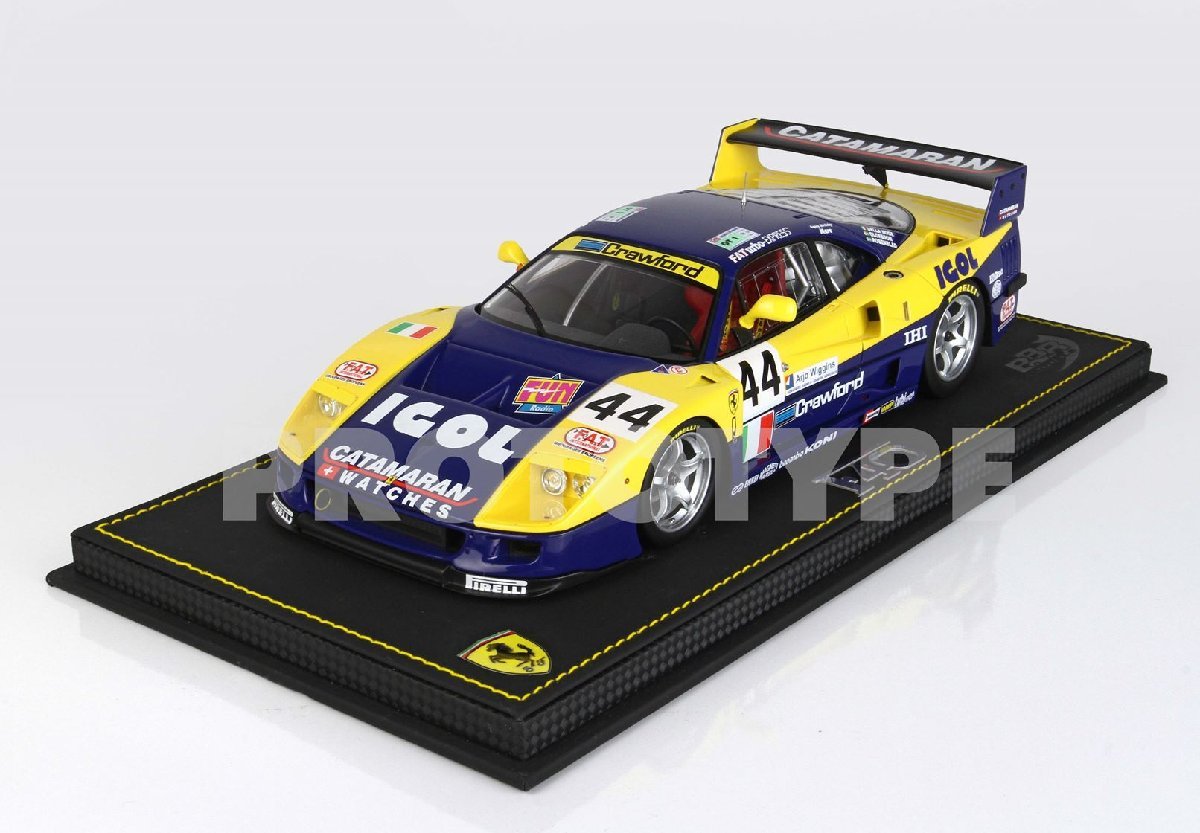 ＜予約品＞　BBR 1/18 Ferrari F40 LM Le Mans 1996 TEAM ENNEA IGOL #44　フェラーリ　P18139F