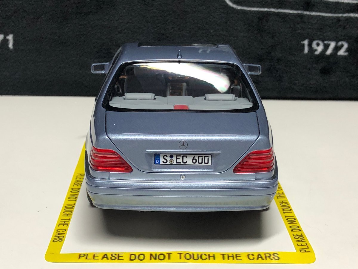 norev 1/18 Mercedes Benz CL 600 C140 1997 lightblue　メルセデス　ベンツ　ノレブ　ディーラー特注品_画像4