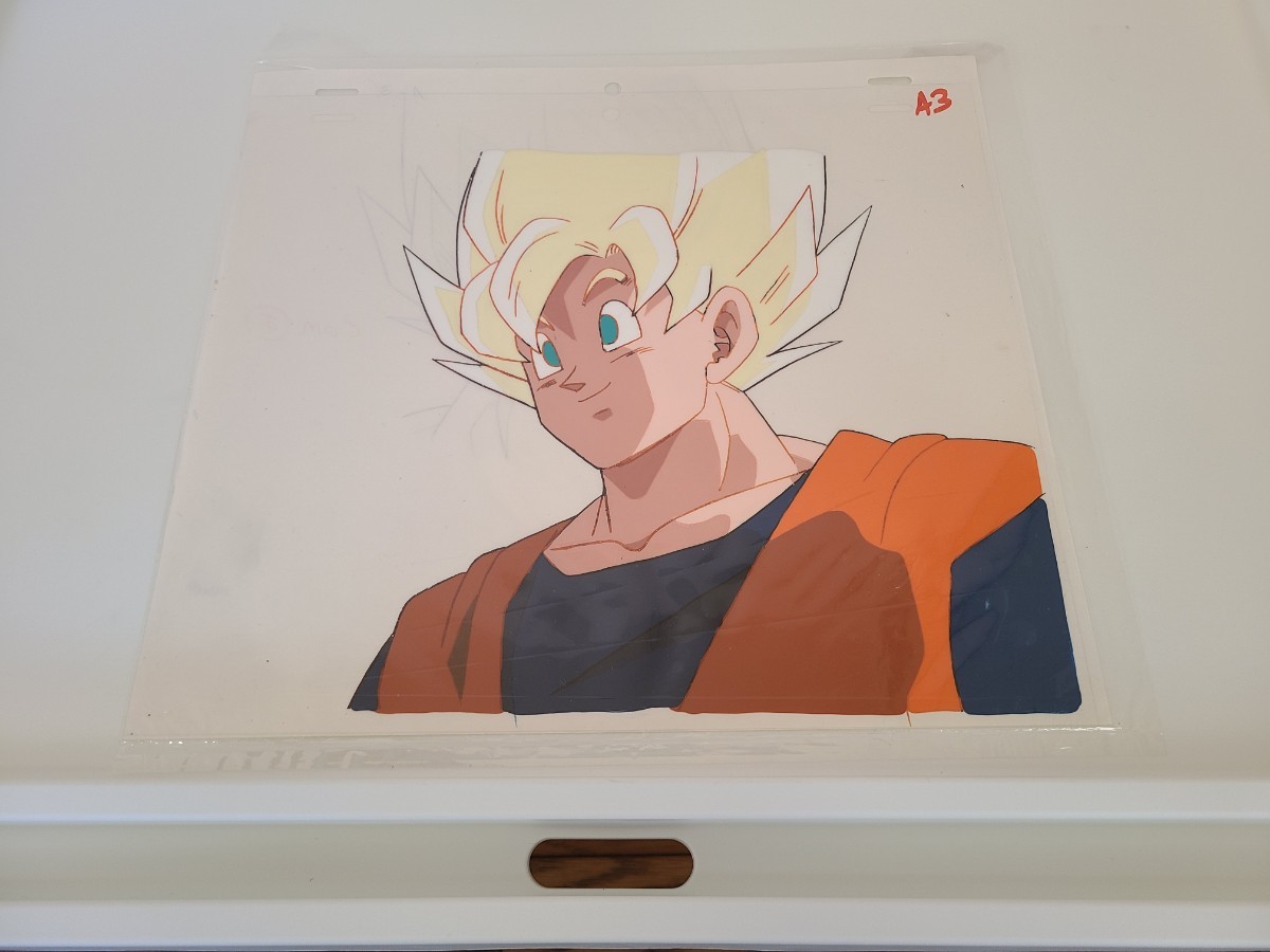 DRAGON BALL　スーパーサイヤ人　孫悟空　セル画　直筆部分動画付き　検　鳥山明　ドラゴンボール