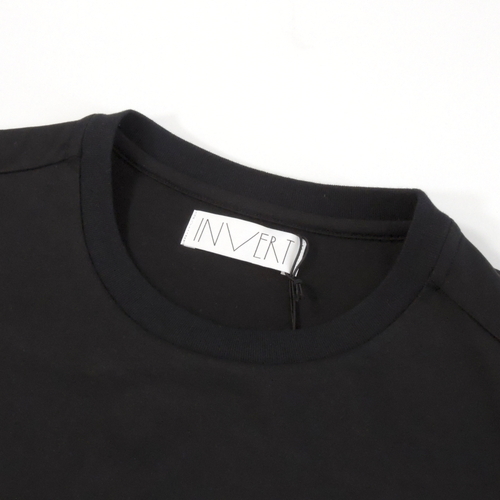 【定価1.3万・新品・M】INVERT（インバート）ギザコットン オーバーサイズクルーネックTシャツ ブラック IVC-CS1の画像8