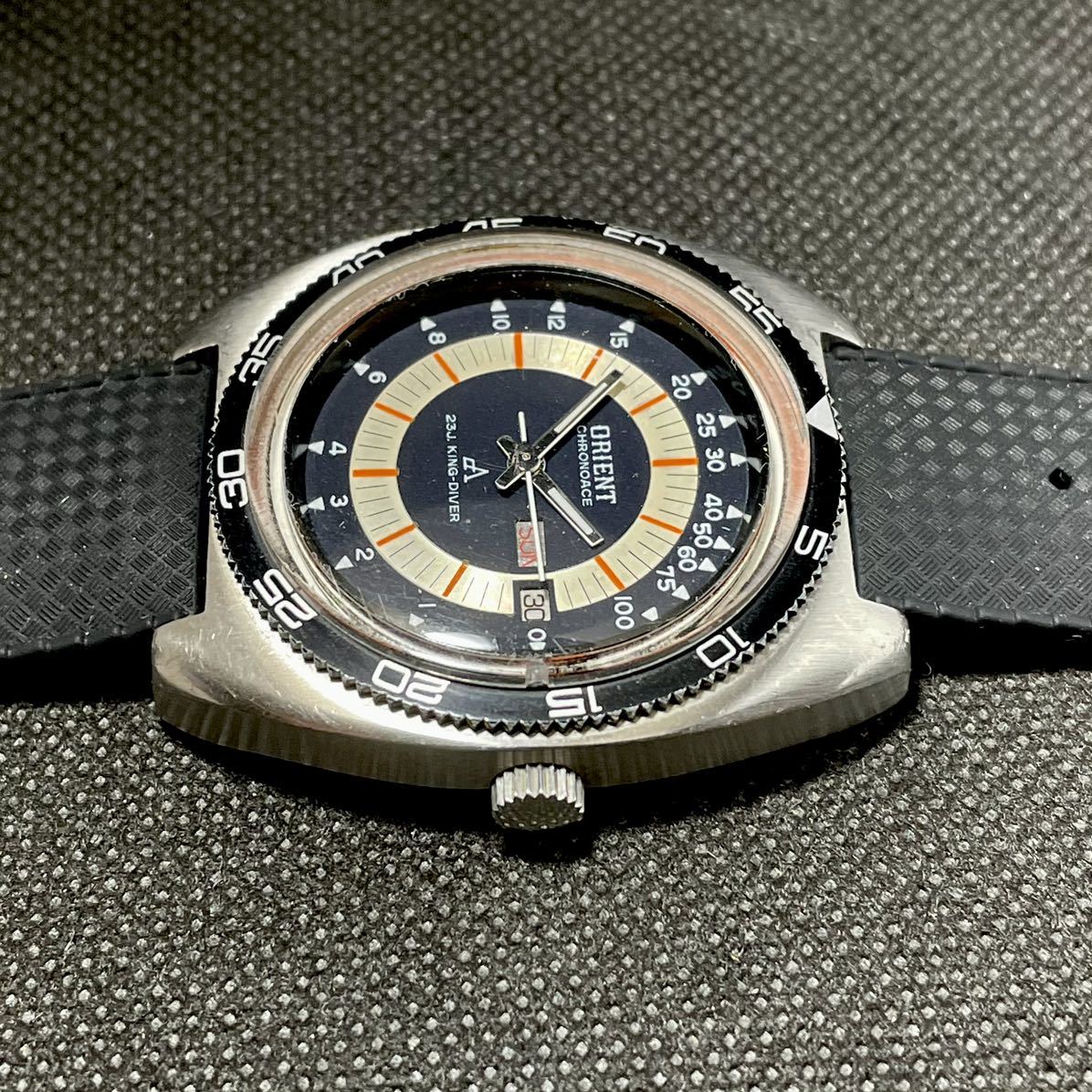  Orient Chrono Ace water deep total attaching King diver ( has overhauled )