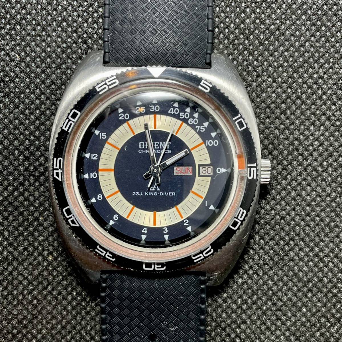  Orient Chrono Ace water deep total attaching King diver ( has overhauled )