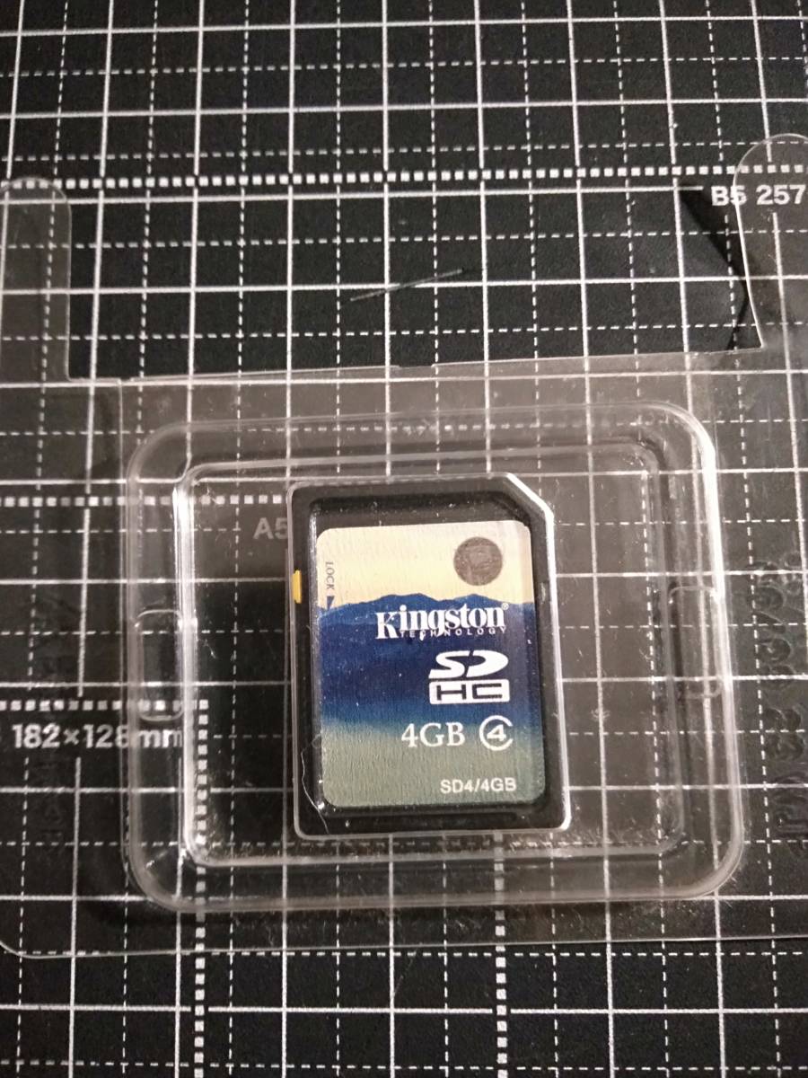 Kingston SDメモリカード SDHC 4GB CLASS4 ジャンク扱い_画像1