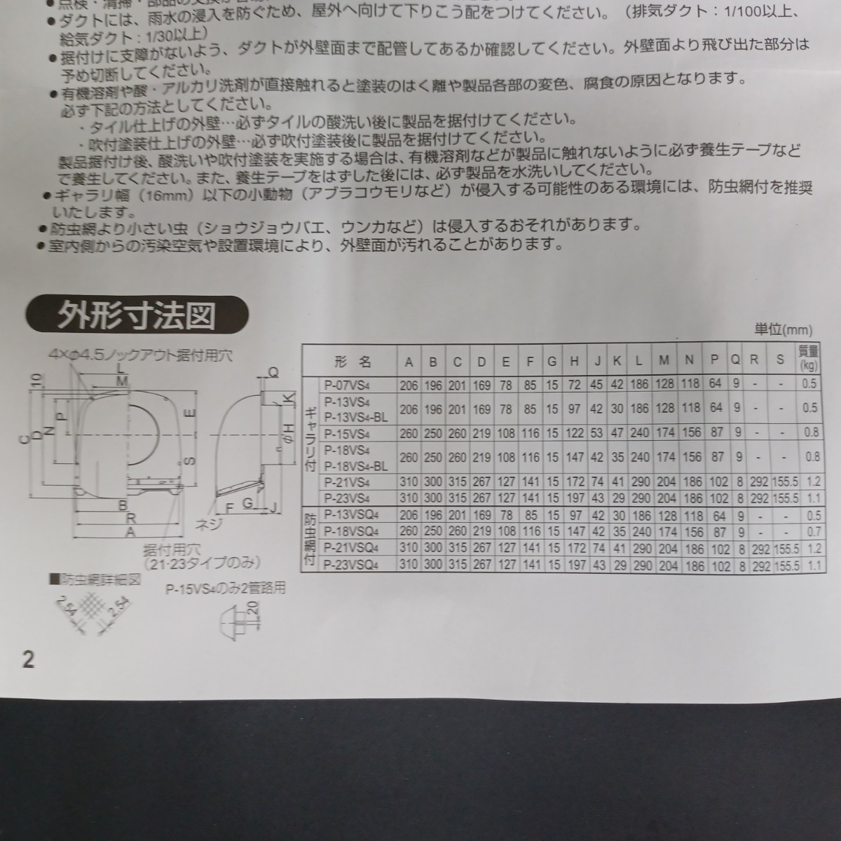 石)①三菱深形フード ステンレス製ギャラリ付き P-18VS4 539 R17　230907_画像7