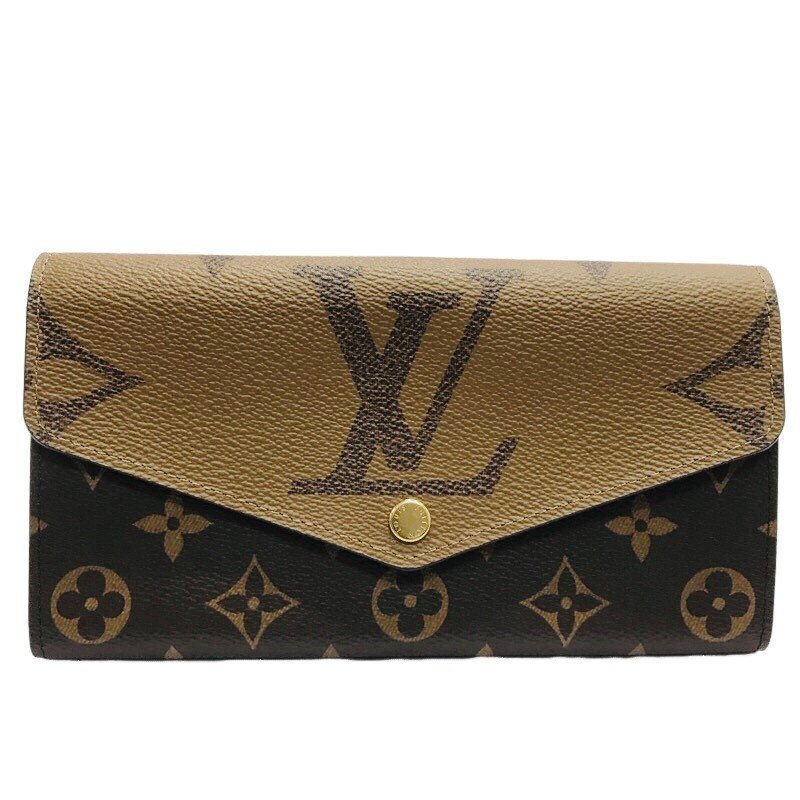 LOUIS VUITTON ルイヴィトン 長財布 M80726 ポルトフォイユ・サラ モノグラムジャイアントリバース ICチップ 上品 【中古品】U2309K581_画像1