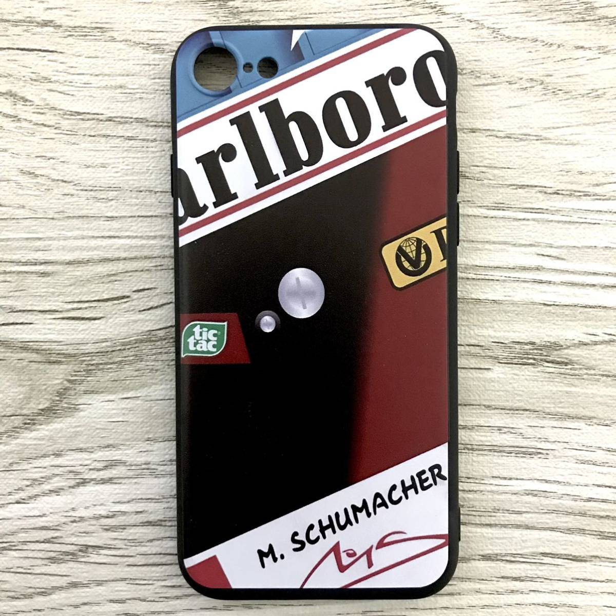 ミハエル・シューマッハ ヘルメット デザイン iPhone 8 / 7 / SE ケース F1 フェラーリ Ferrari スマホ