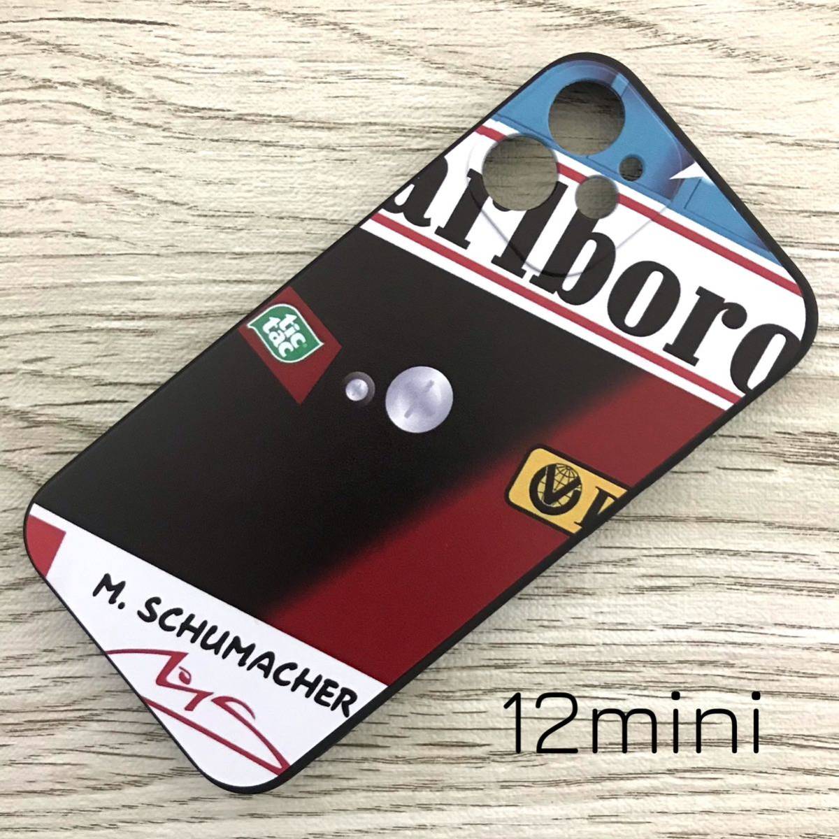 ミハエル・シューマッハ ヘルメット デザイン iPhone 12 mini ケース F1 フェラーリ Ferrari スマホ_画像1