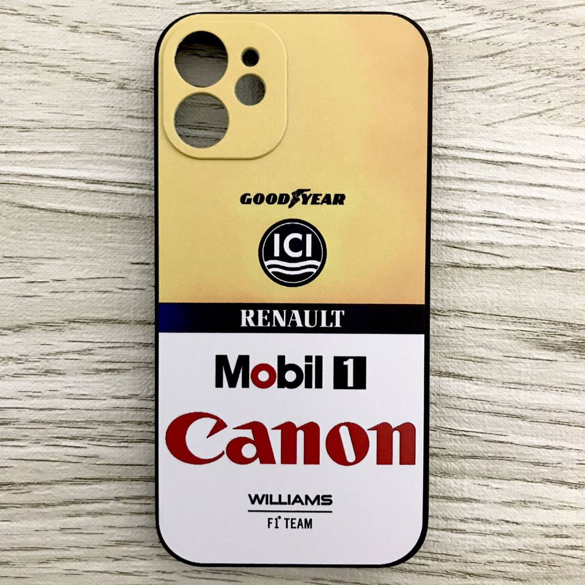  Canon Williams Renault iPhone 12 mini case F1 Williams FW14 Canon Mansell pa tray ze Senna smartphone 