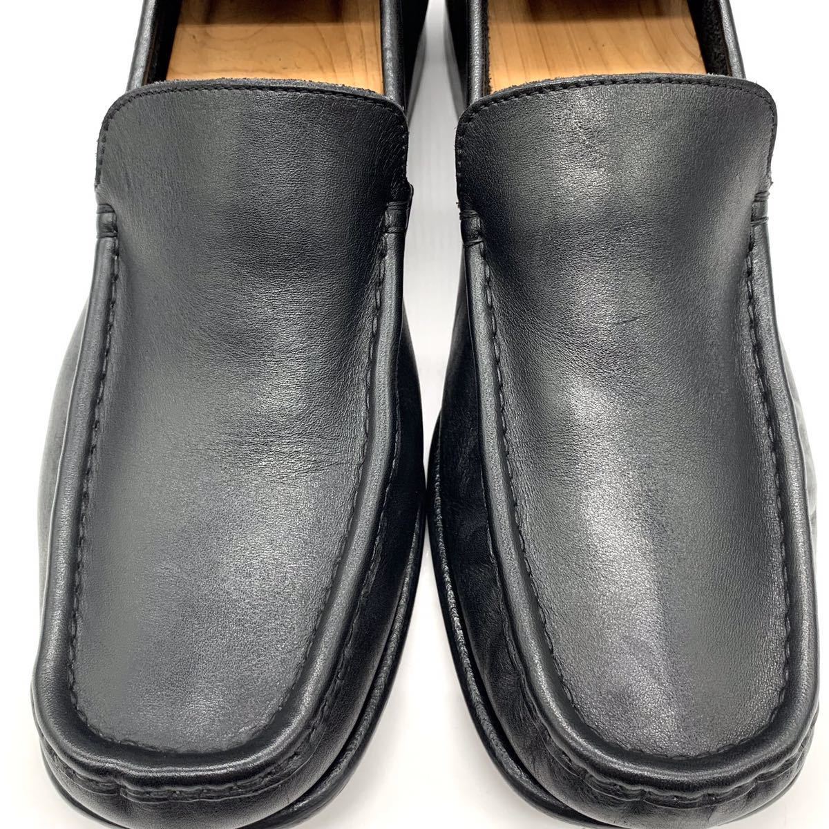 Paul Smith (ポールスミス) ローファー スリッポン モカシンシューズ ビジネス レザー ブラック 黒 UK7 41 25.5cm 革靴  メンズ