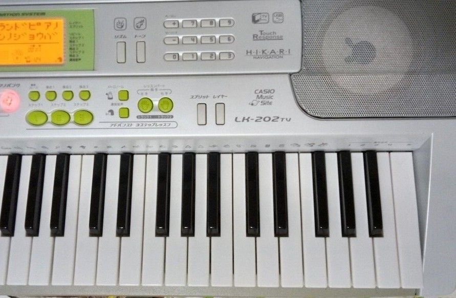 CASIO 電子ピアノ 電子キーボード LK-202TV 61鍵 光ナビ 付属品 CASIO 電子ピアノ 電子キーボード LK-202TV 61鍵 光ナビ 付属品