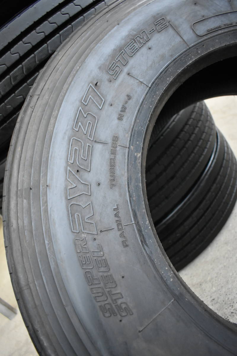 送料無料 225/80R17.5 YOKOHAMA 2021年製 イボ付 6本セット_画像9