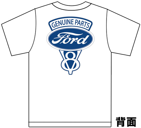 V8 フォード Ｔシャツ H37 マスタング f100 f150 ホットロッド サンダーバード リンカーン トリノ ギャラクシー モントレー クーガー_画像3