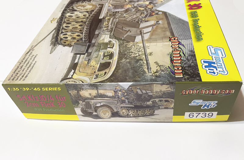 サイバーホビー 1/35 WW.II ドイツ軍 Sd.Kfz.10/4 1tハーフトラック 2cm対空機関砲 FlaK30搭載型 1939生産型 CH6739   (dragon ドラゴンの画像3